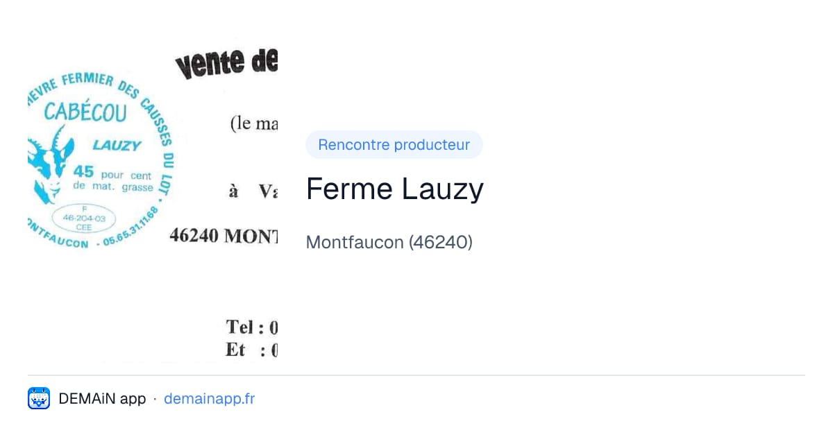 Ferme Lauzy — Montfaucon