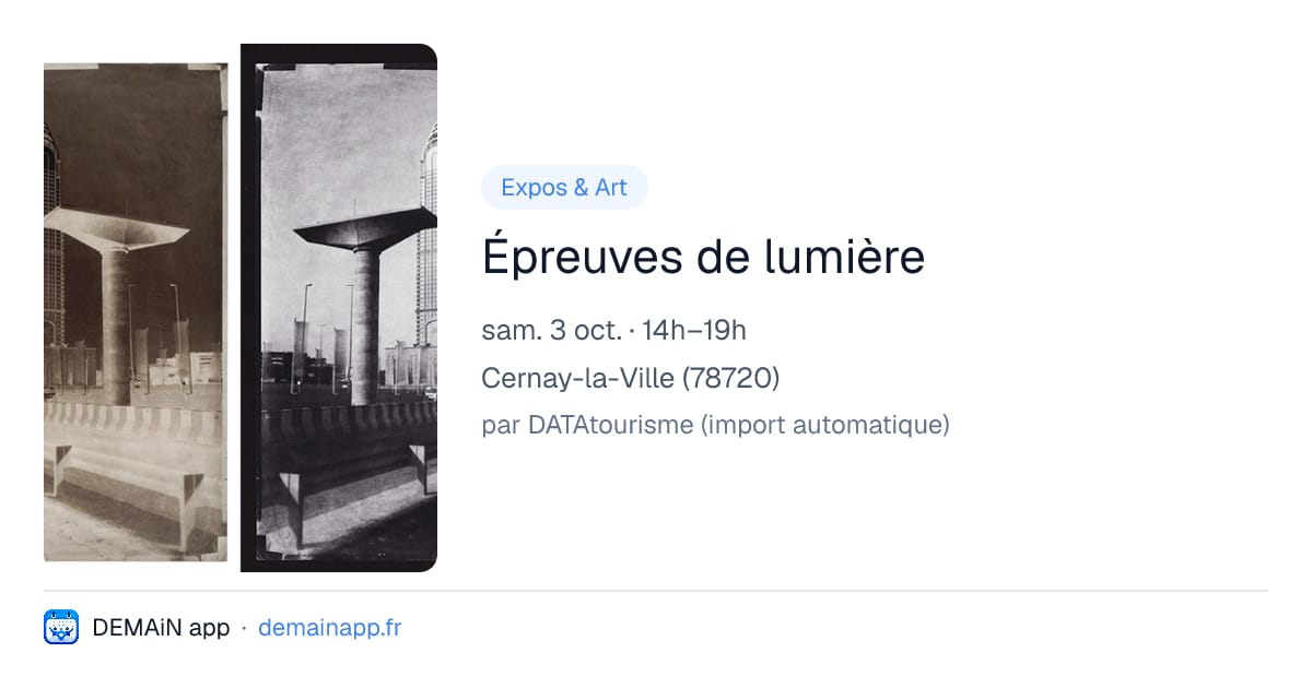 Épreuves de lumière — Cernay-la-Ville