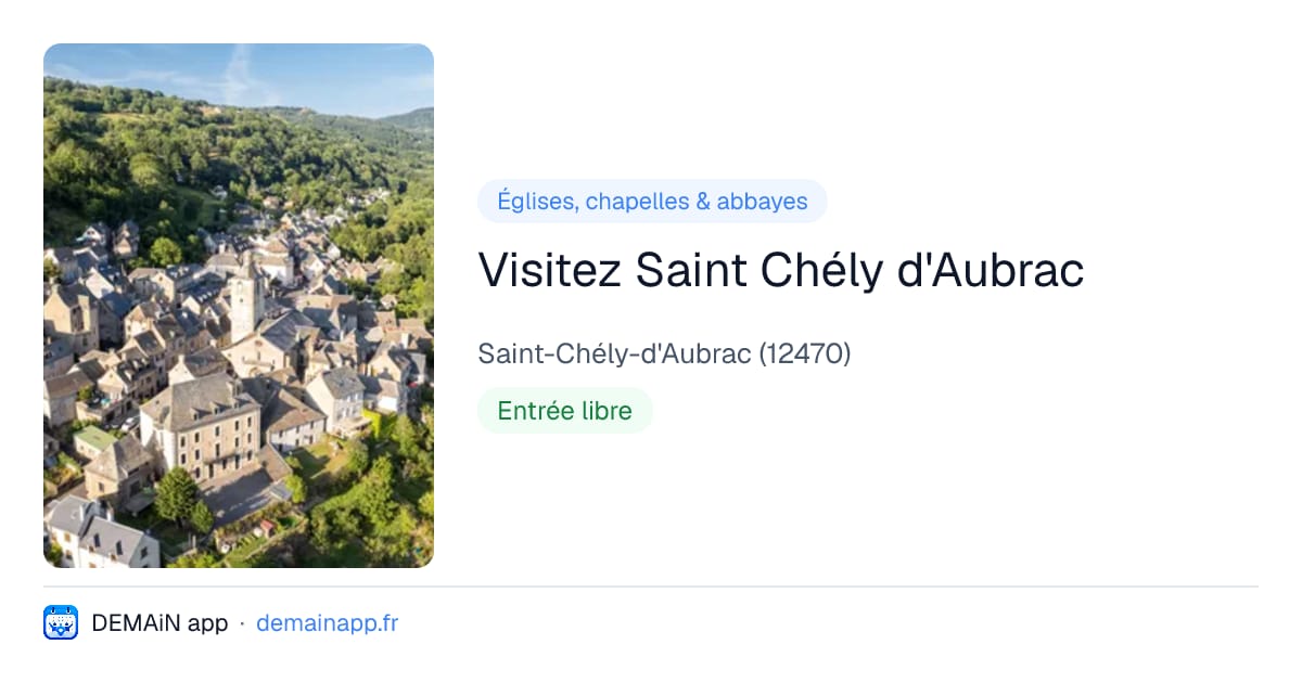 Visitez Saint Chély d'Aubrac — Saint-Chély-d'Aubrac