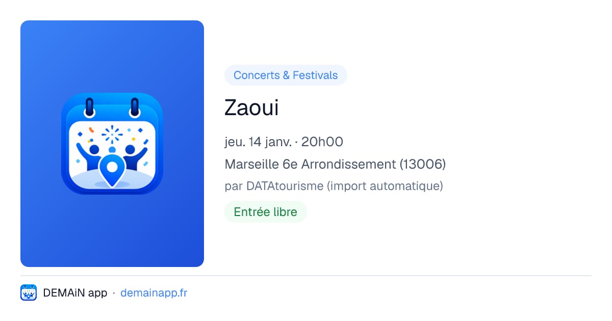 Zaoui — Marseille 6e Arrondissement