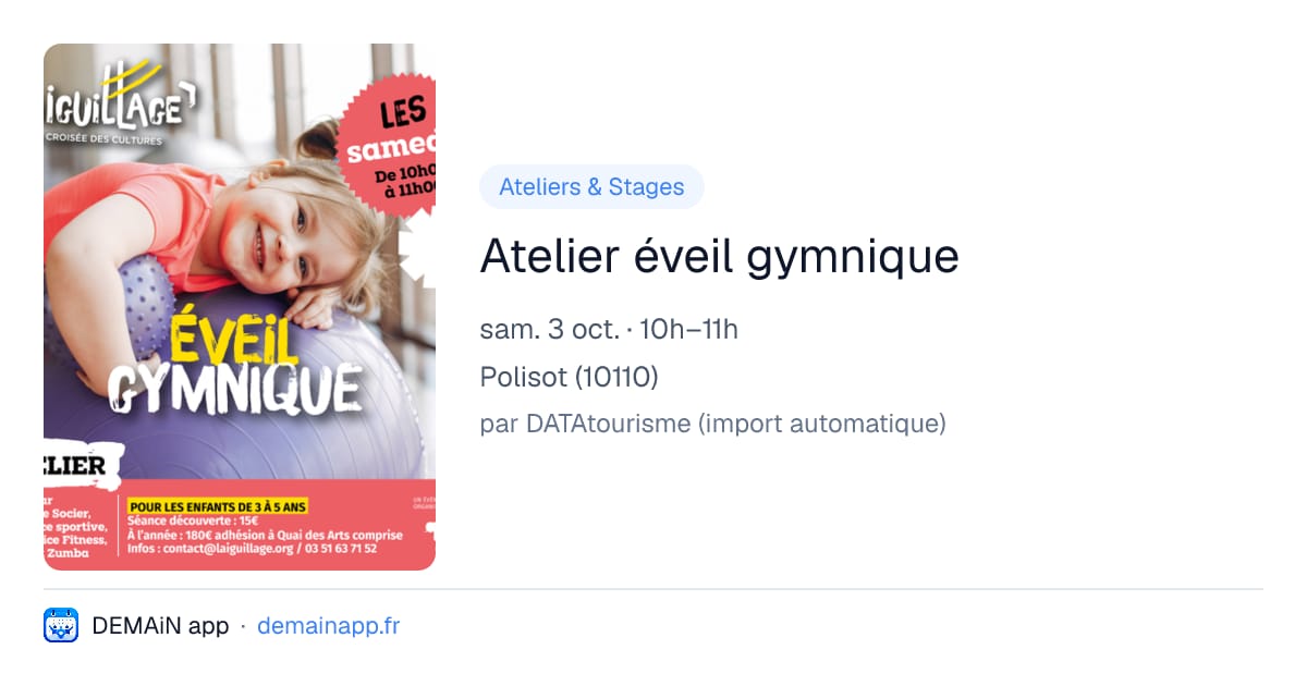 Atelier éveil gymnique — Polisot
