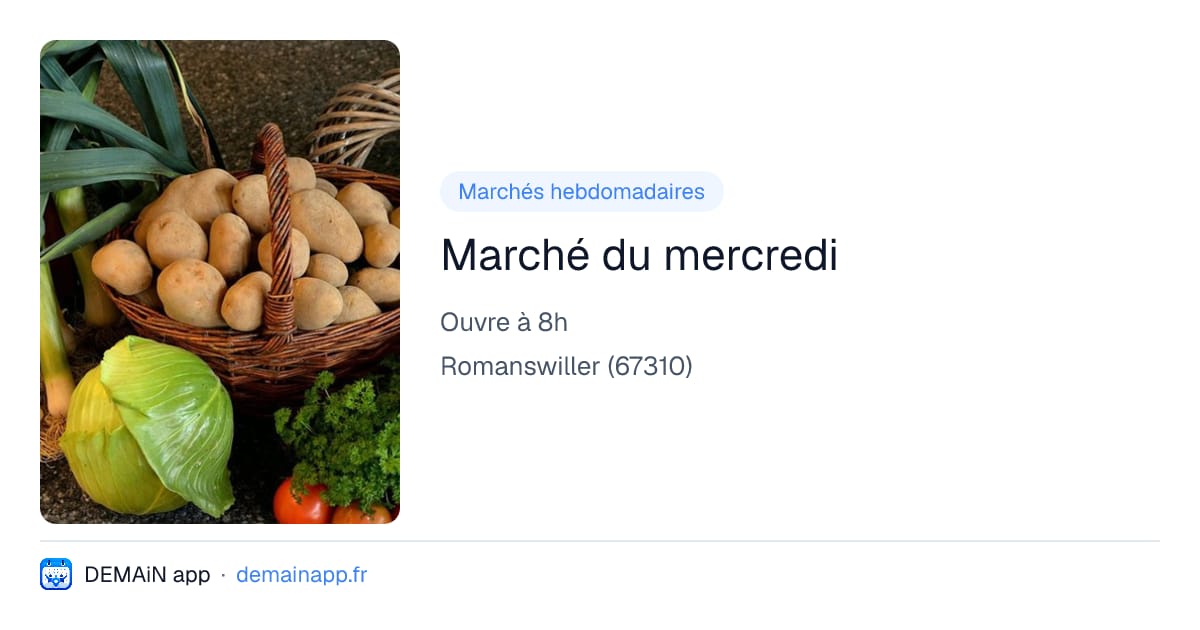 Marché du mercredi — Romanswiller