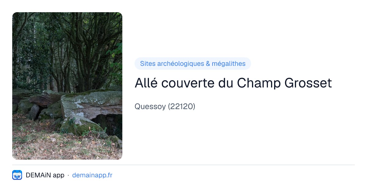 Allé couverte du Champ Grosset — Quessoy