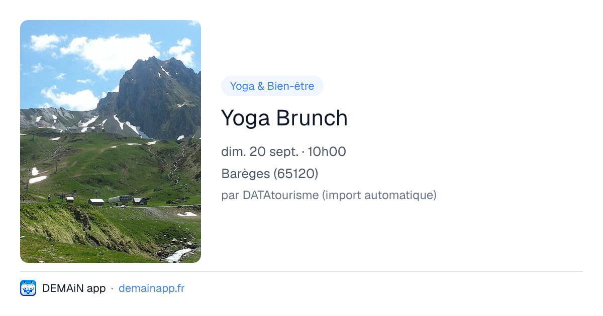 Yoga Brunch — Barèges