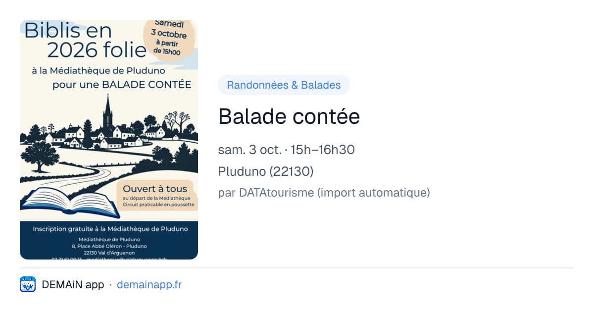 Balade contée — Pluduno
