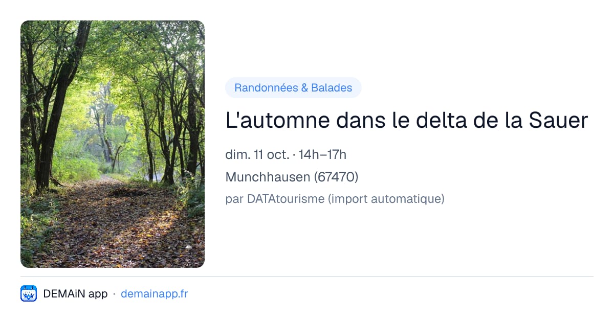 L'automne dans le delta de la Sauer — Munchhausen