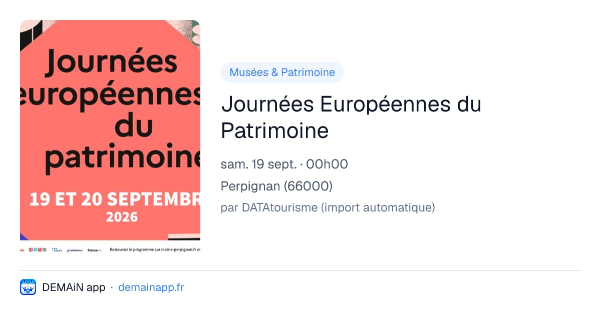 Journées Européennes du Patrimoine — Perpignan