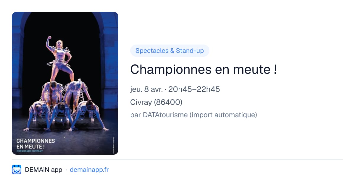 Championnes en meute ! — Civray