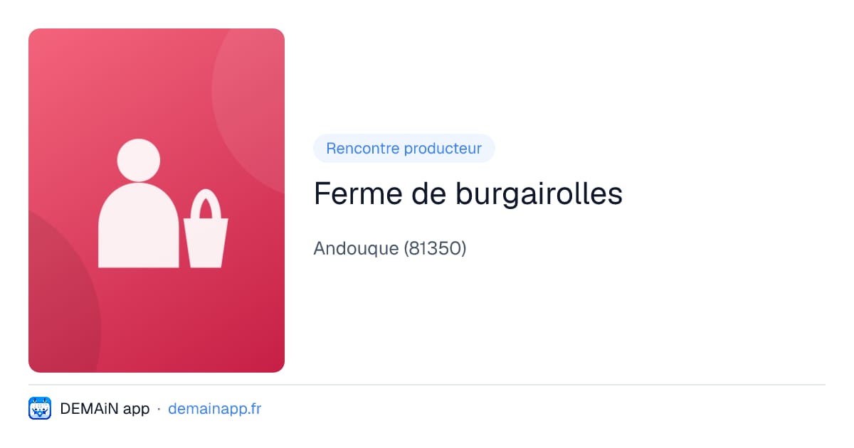 Ferme de burgairolles — Andouque