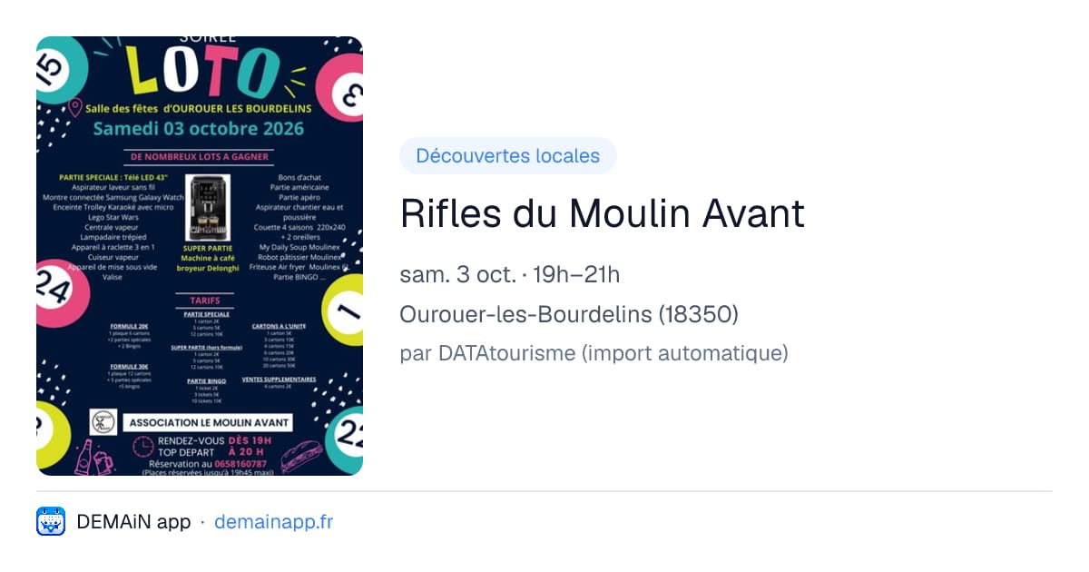 Rifles du Moulin Avant — Ourouer-les-Bourdelins