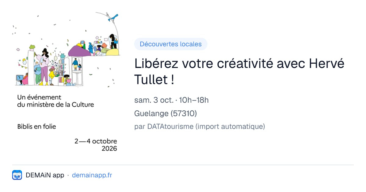 Libérez votre créativité avec Hervé Tullet ! — Guelange