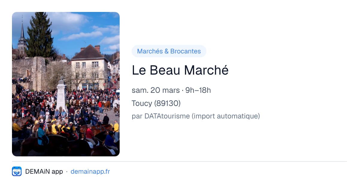 Le Beau Marché — Toucy