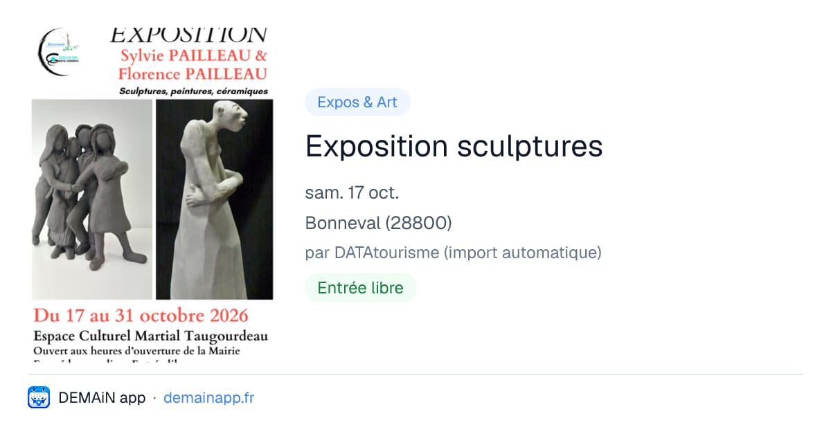 Exposition sculptures — Bonneval