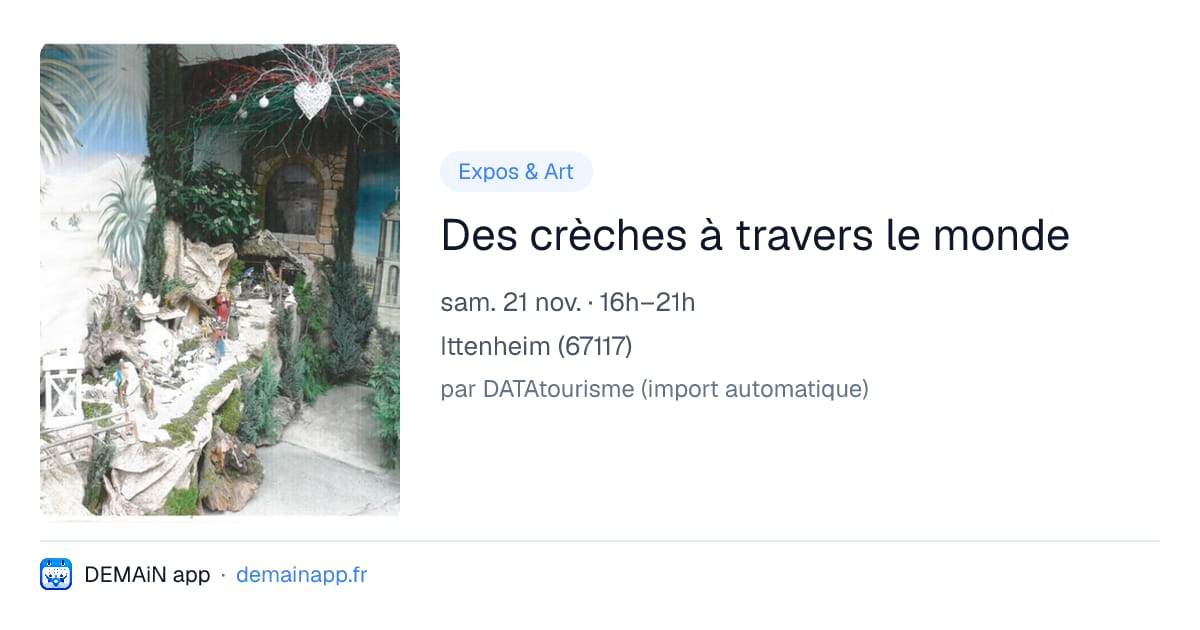 Des crèches à travers le monde — Ittenheim