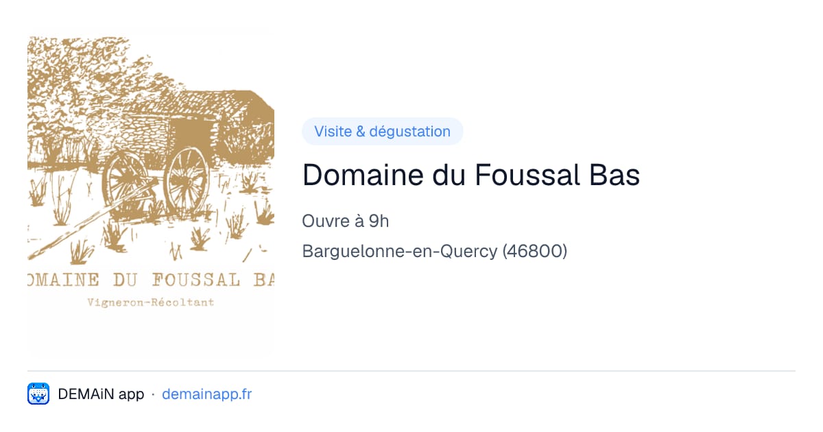 Domaine du Foussal Bas — Barguelonne-en-Quercy