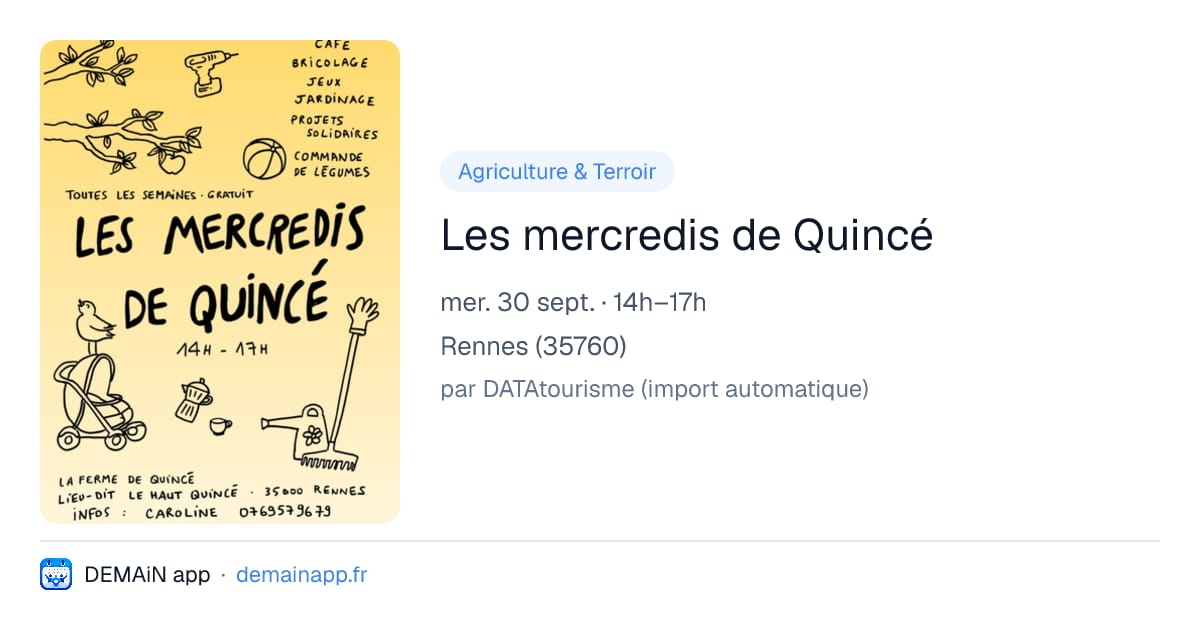 Les mercredis de Quincé — Rennes