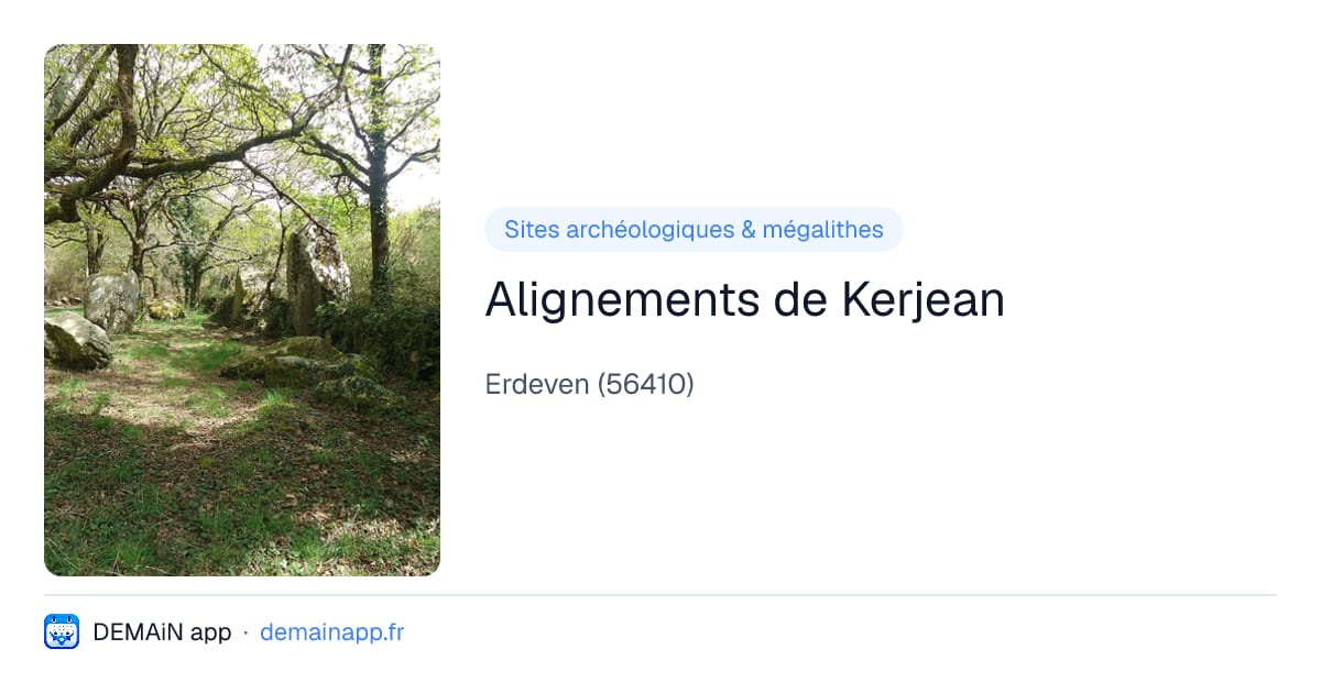 Alignements de Kerjean — Erdeven