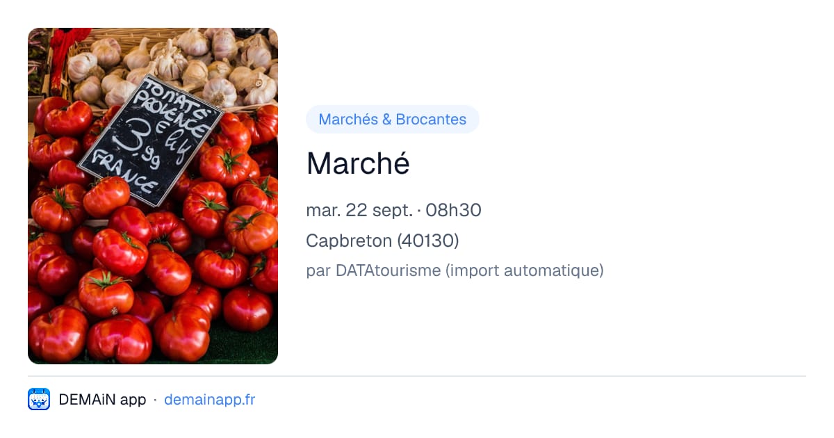 Marché — Capbreton