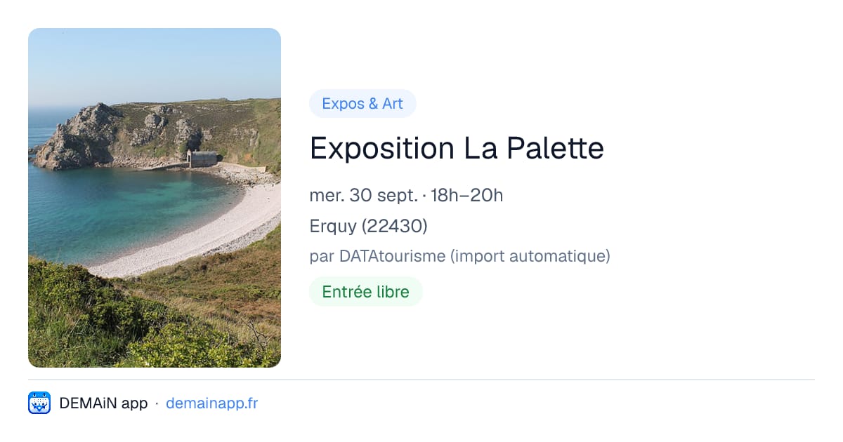 Exposition La Palette — Erquy