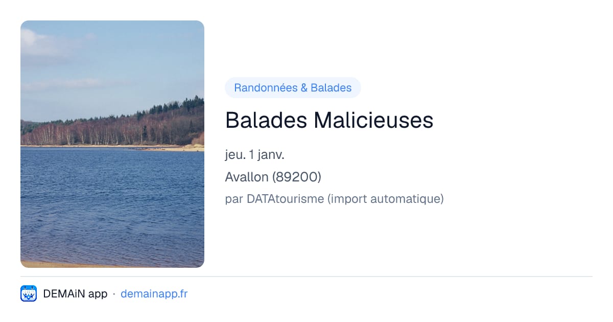 Balades Malicieuses — Avallon