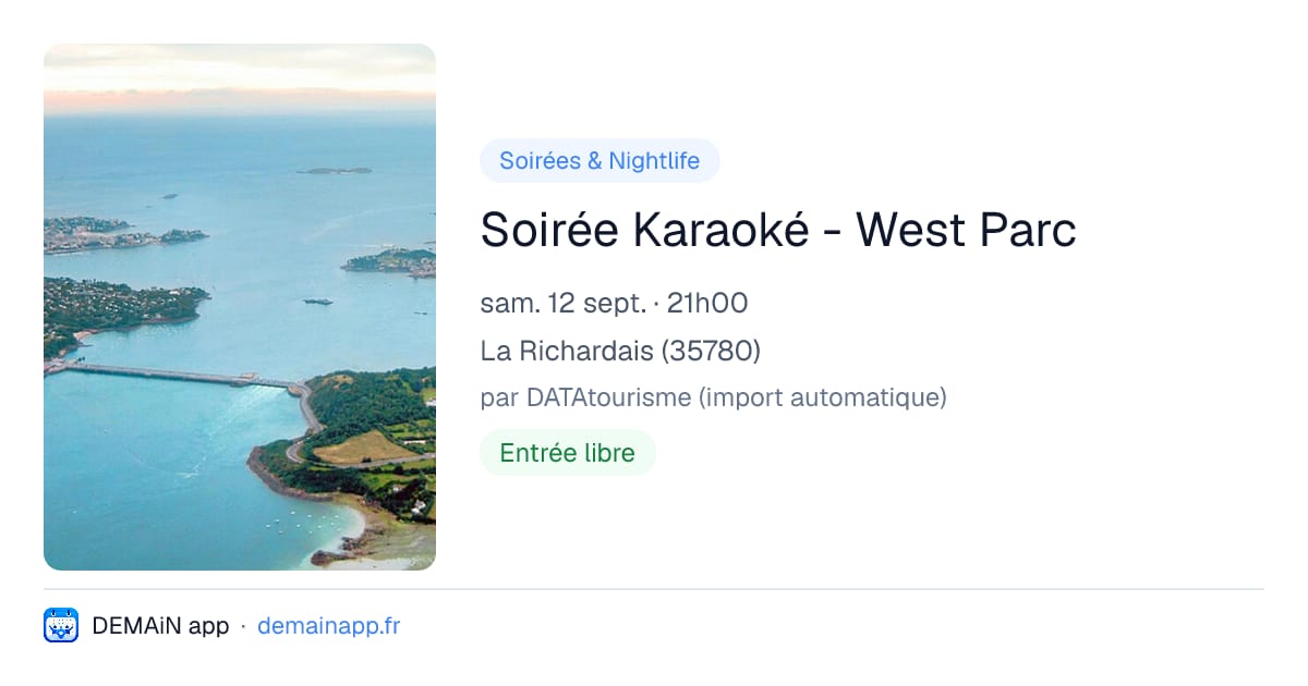 Soirée Karaoké - West Parc — La Richardais