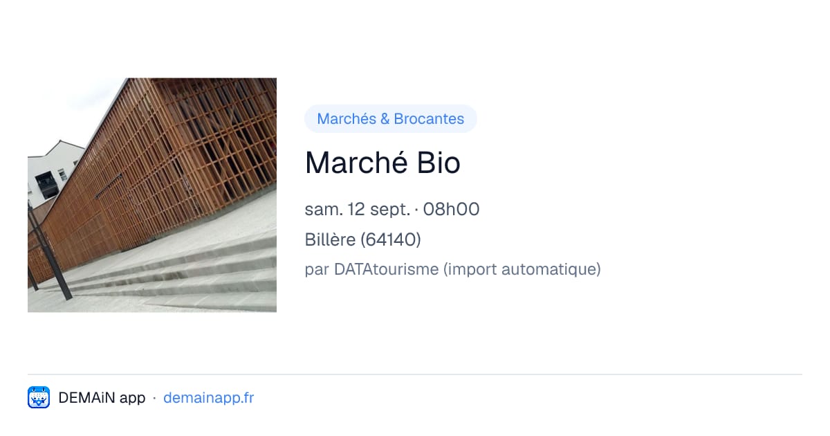 Marché Bio — Billère