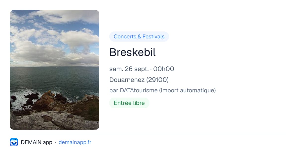 Breskebil — Douarnenez