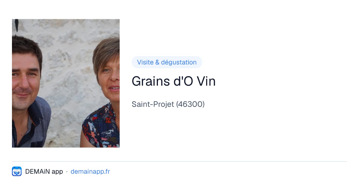 Grains d'O Vin — Saint-Projet