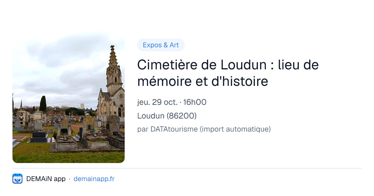 Cimetière de Loudun : lieu de mémoire et d'histoire — Loudun