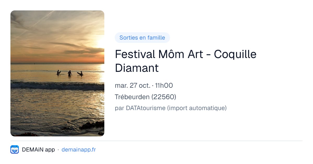 Festival Môm Art - Coquille Diamant — Trébeurden