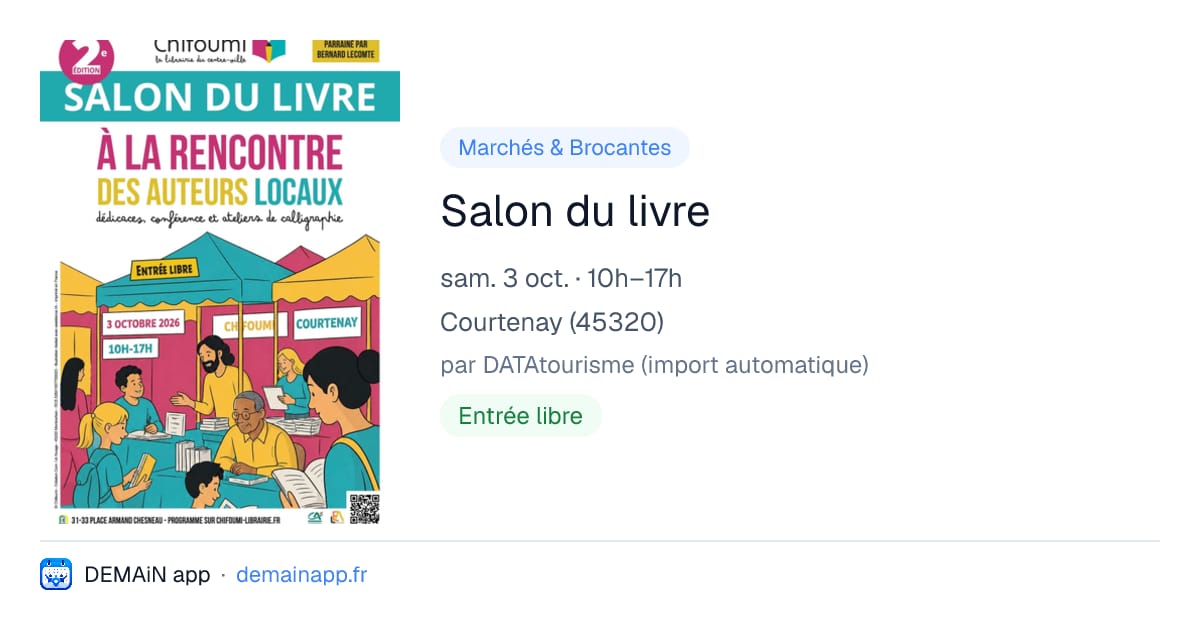 Salon du livre — Courtenay