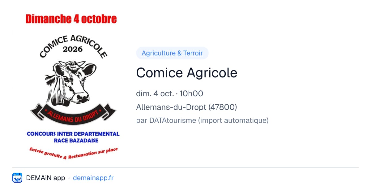 Comice Agricole — Allemans-du-Dropt