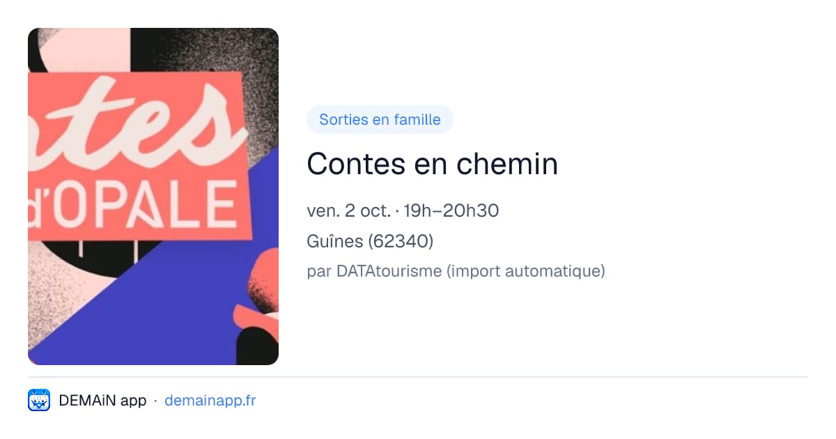 Contes en chemin — Guînes