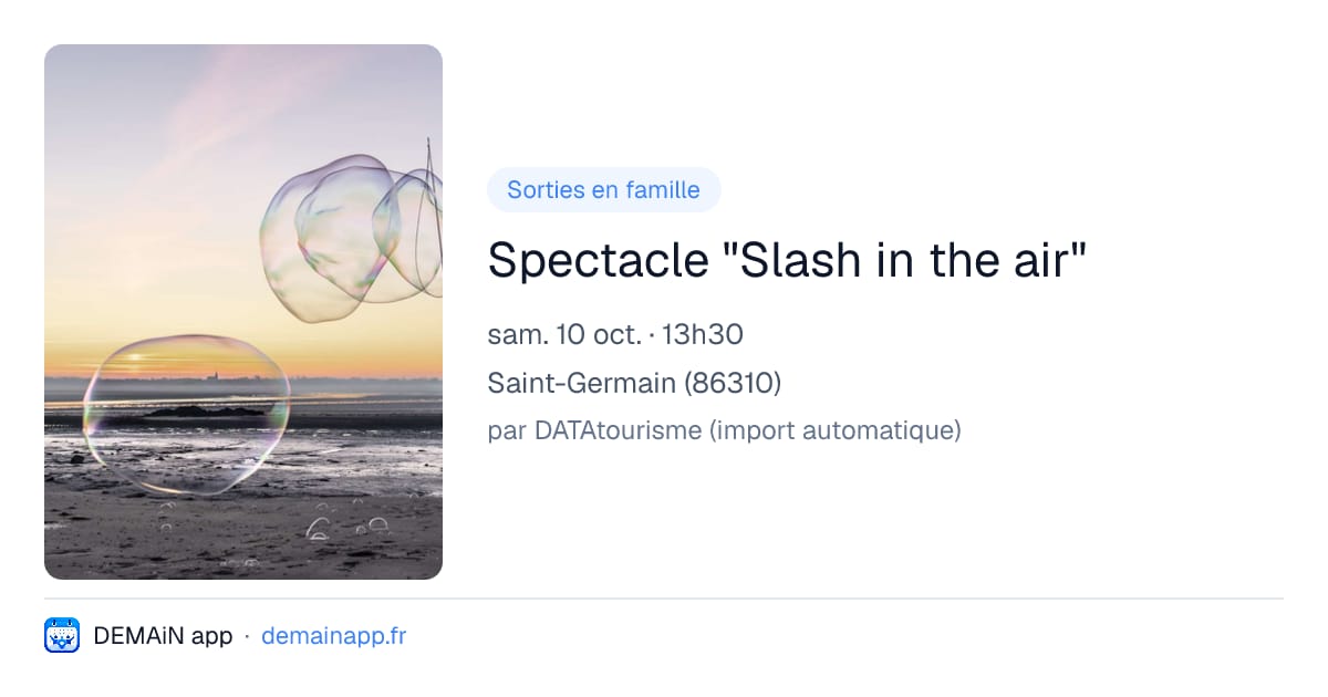 Spectacle "Slash in the air" — Saint-Germain