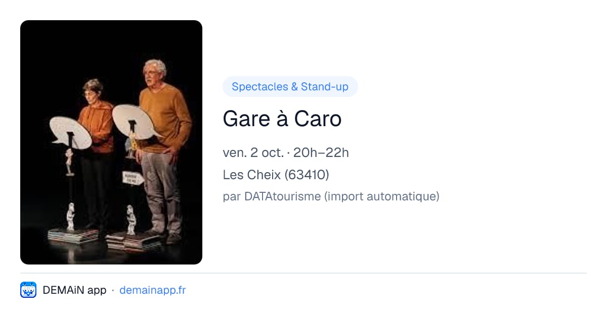 Gare à Caro — Les Cheix