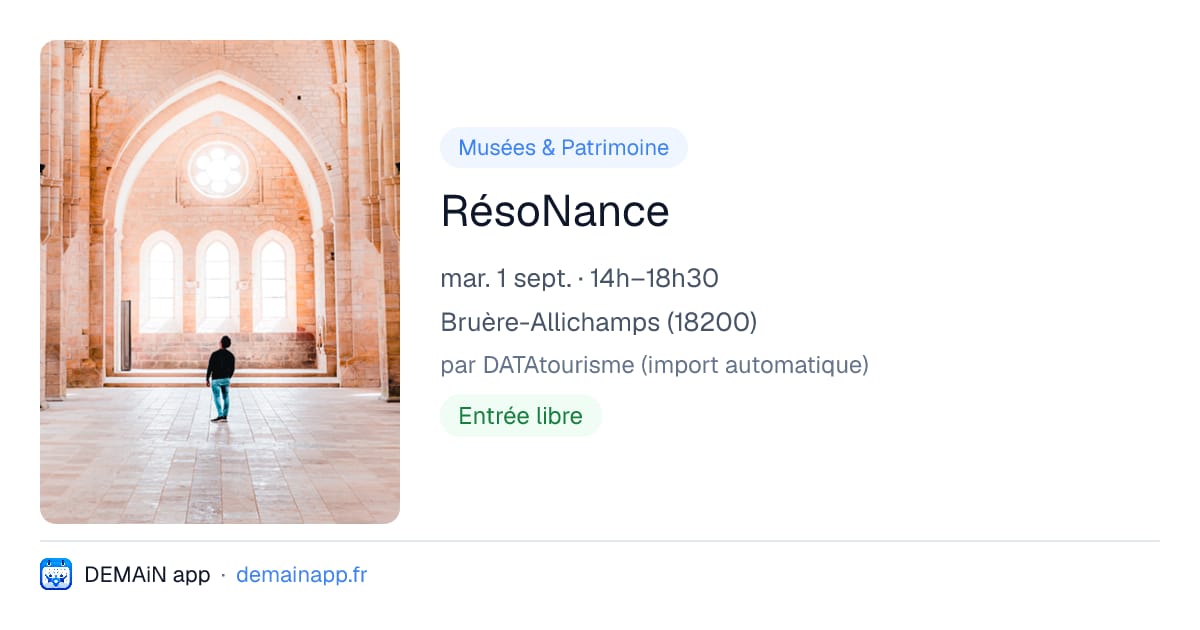 RésoNance — Bruère-Allichamps
