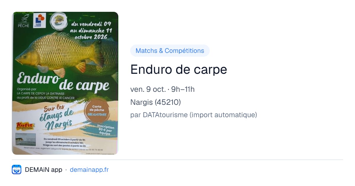Enduro de carpe — Nargis