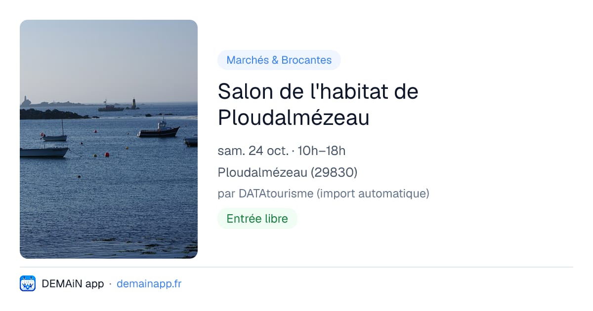 Salon de l'habitat de Ploudalmézeau — Ploudalmézeau