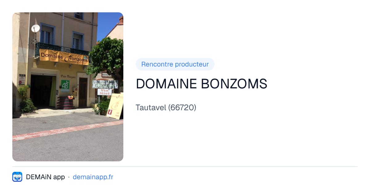 DOMAINE BONZOMS — Tautavel