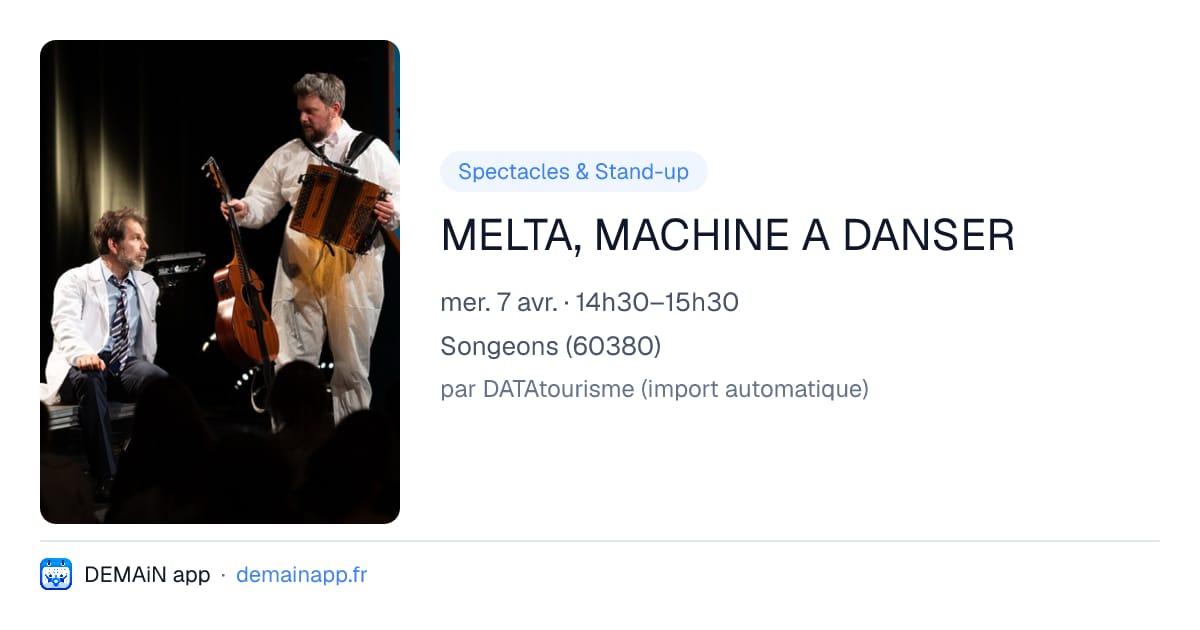 MELTA, MACHINE A DANSER — Songeons