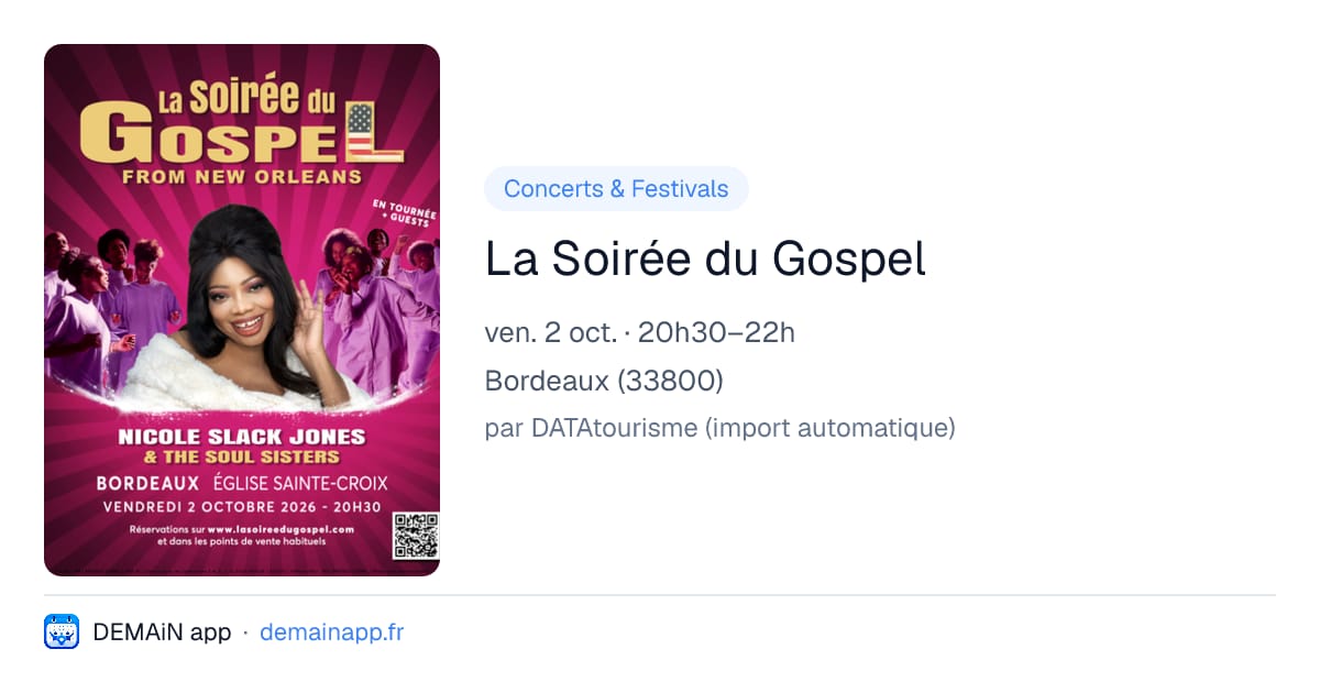 La Soirée du Gospel — Bordeaux