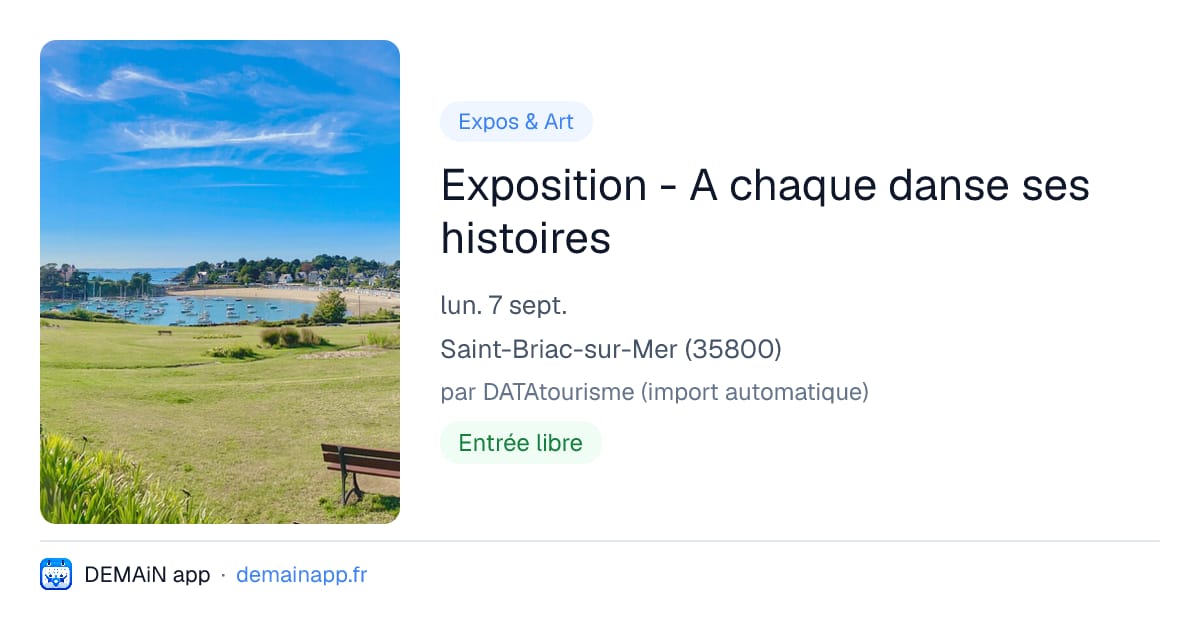 Exposition - A chaque danse ses histoires — Saint-Briac-sur-Mer