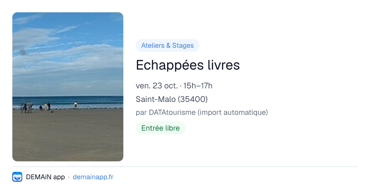 Echappées livres — Saint-Malo