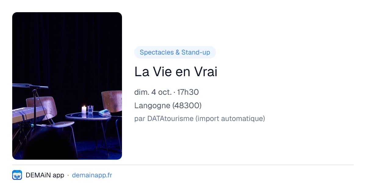 La Vie en Vrai — Langogne