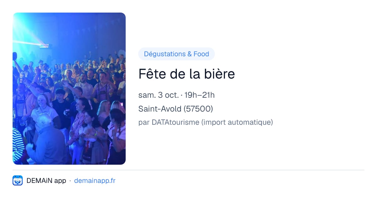 Fête de la bière — Saint-Avold