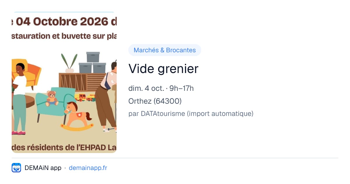 Vide grenier — Orthez