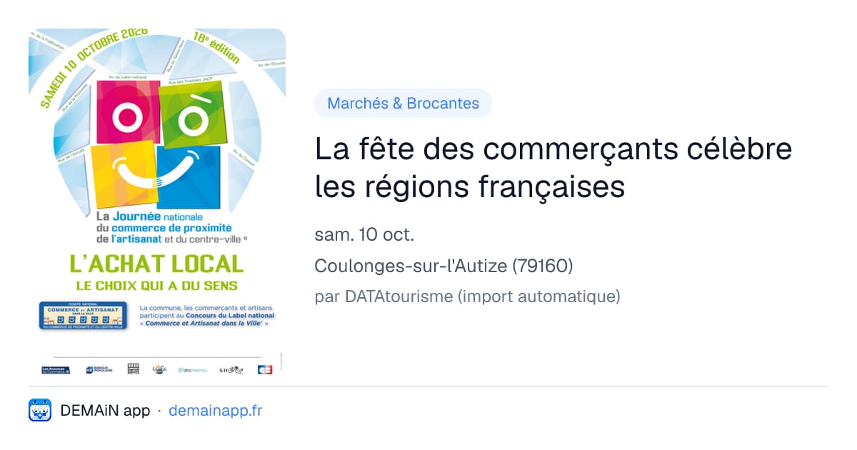La fête des commerçants célèbre les régions françaises — Coulonges-sur-l'Autize