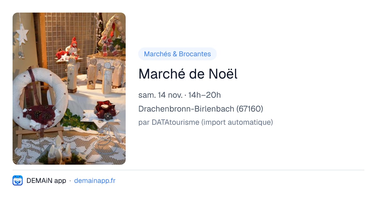 Marché de Noël — Drachenbronn-Birlenbach