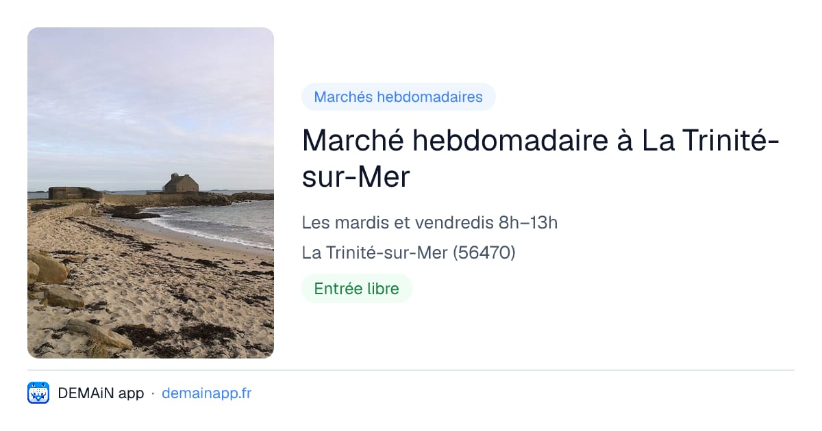 Marché hebdomadaire à La Trinité-sur-Mer — La Trinité-sur-Mer