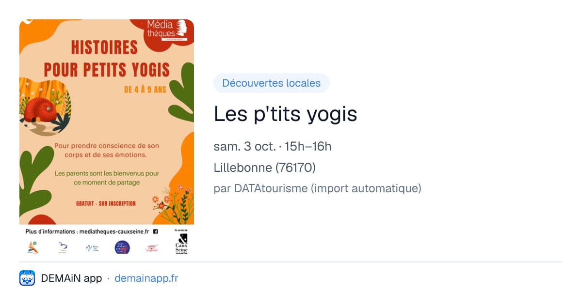 Les p'tits yogis — Lillebonne